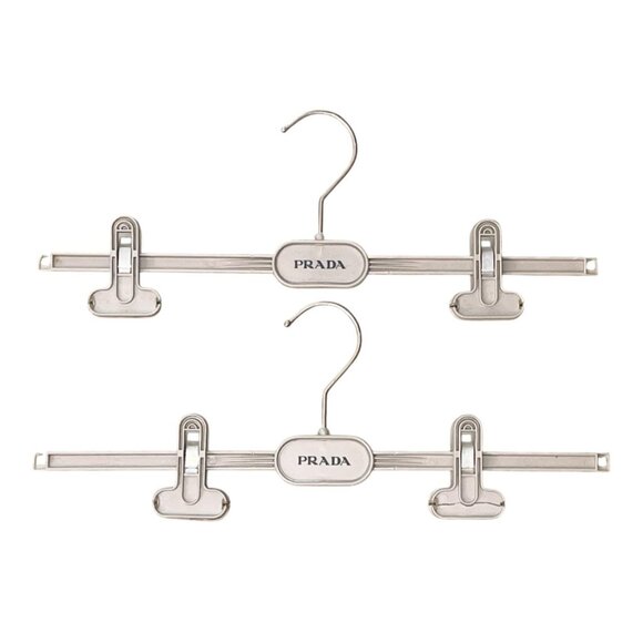 PRADA D&G Jil Sander Designer Hangers Lot of 4 Clip & Suit Hangers Authentic - Picture 2 of 5